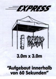 Express-Profi Pavillon von 2,0 x 2,0 m bis 6,0 x 3,0 m , SOFORT LIEFERBAR !